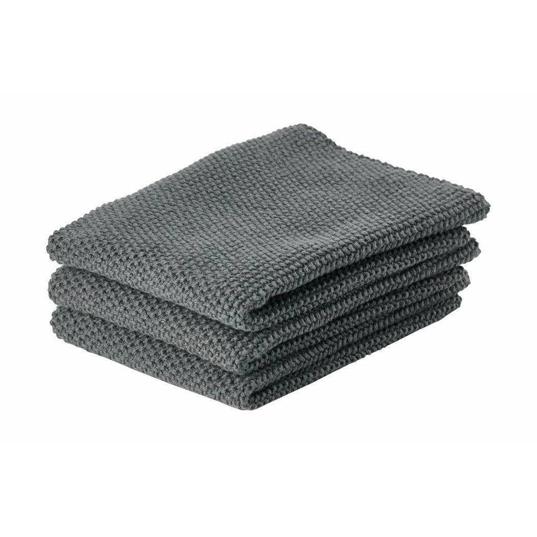 Zone Denmark Cleaning Cloth Anthracite, 3 Pcs.