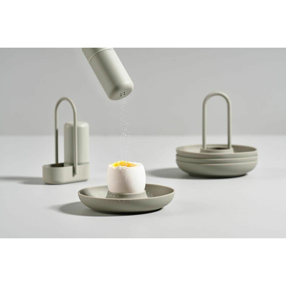 Zone Denmark Singles Egg Cup With Holder Mud, 4 Pcs.