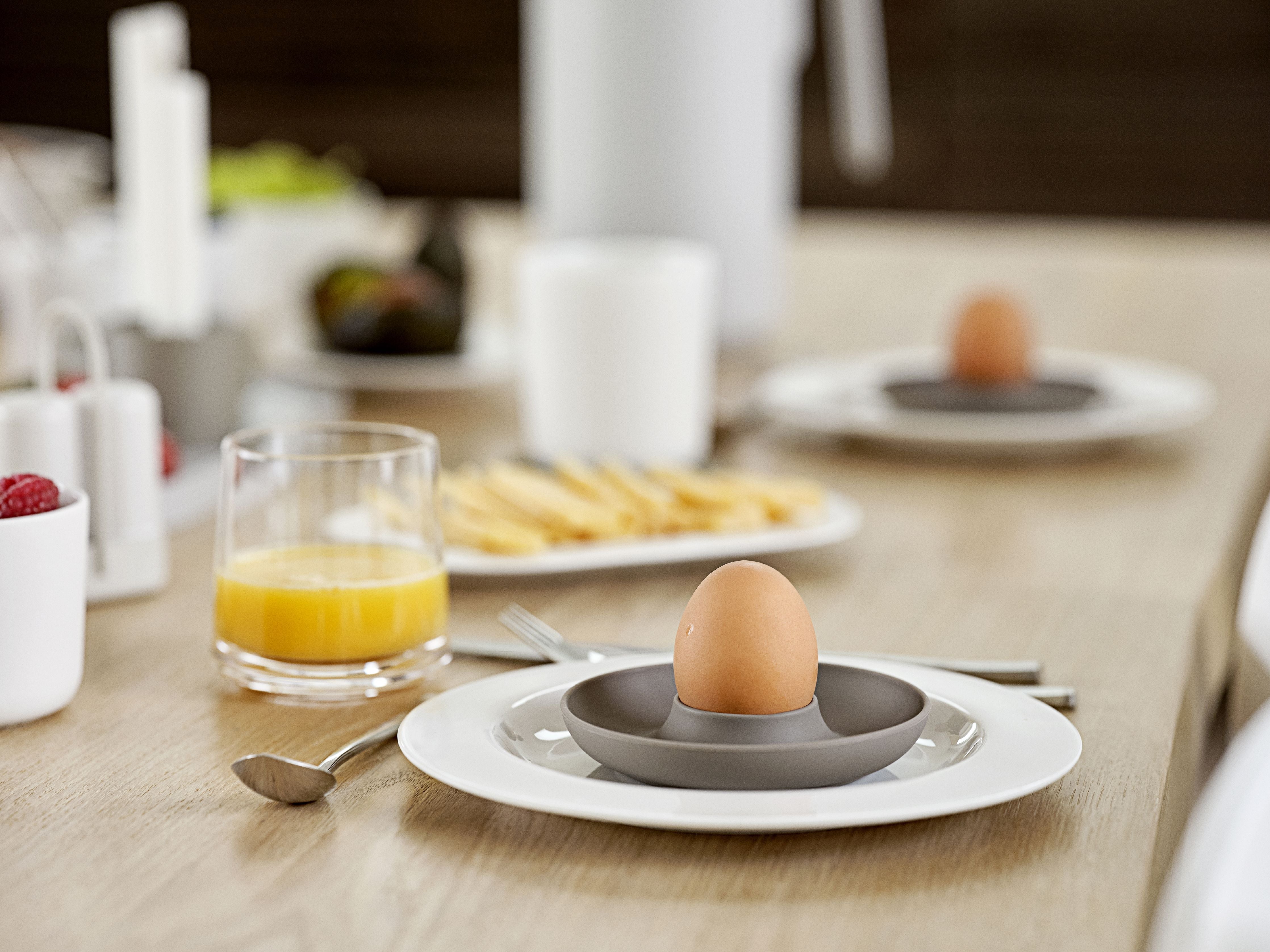区域丹麦单打鸡蛋杯，持有4，灰褐色