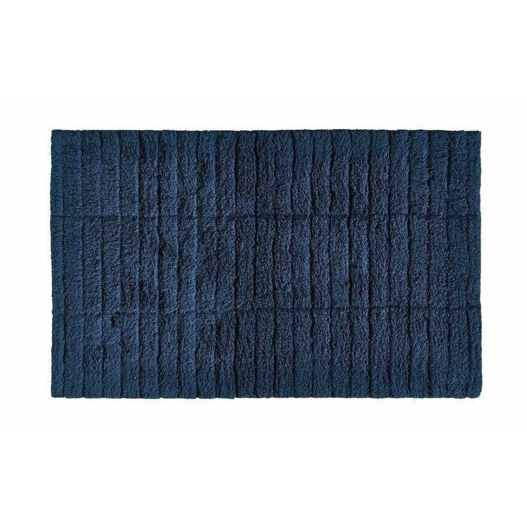 区域丹麦瓷砖浴垫，深蓝色