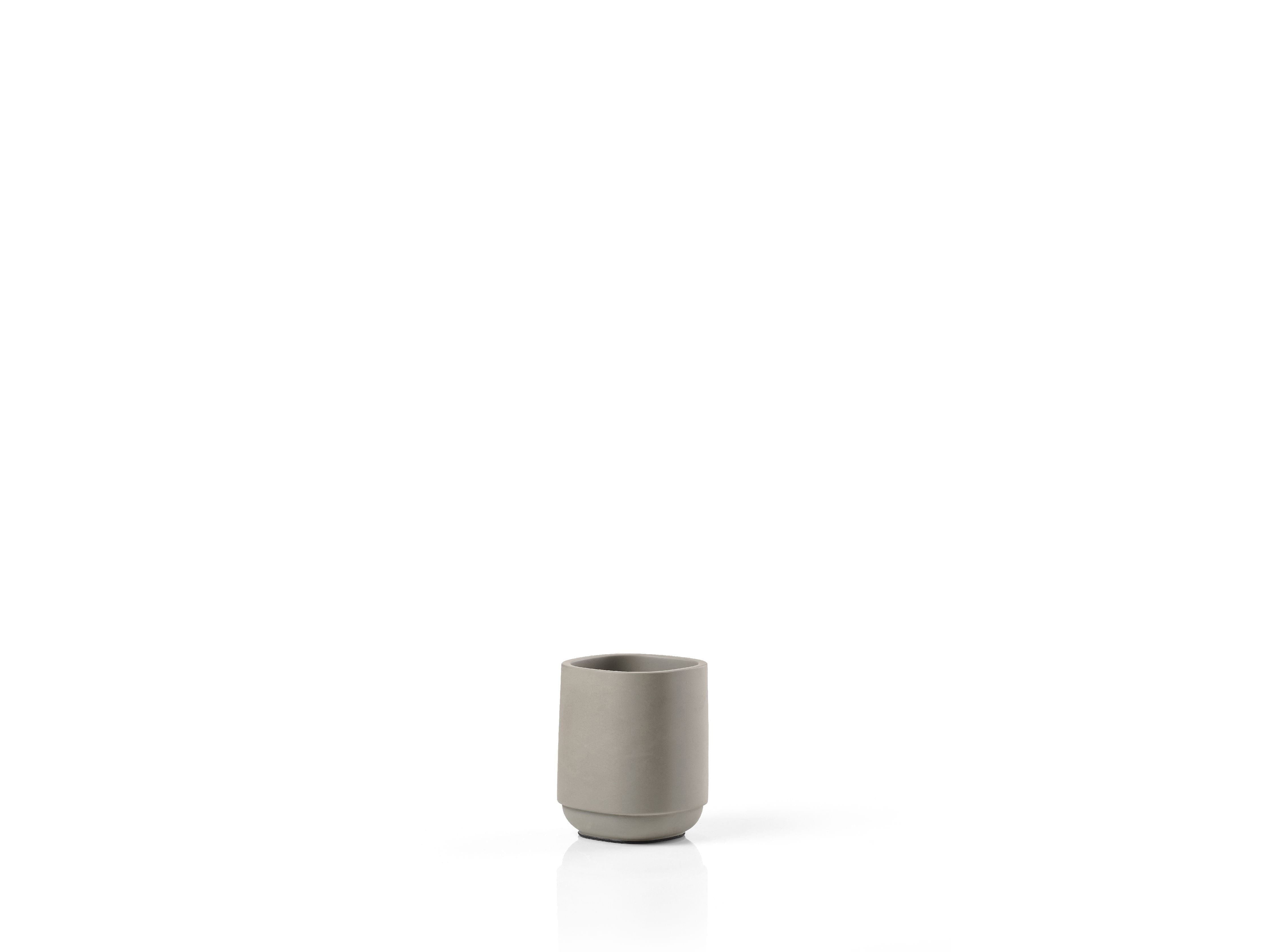 Zone Denmark Time Toothbrush Cup, Concrete Paints