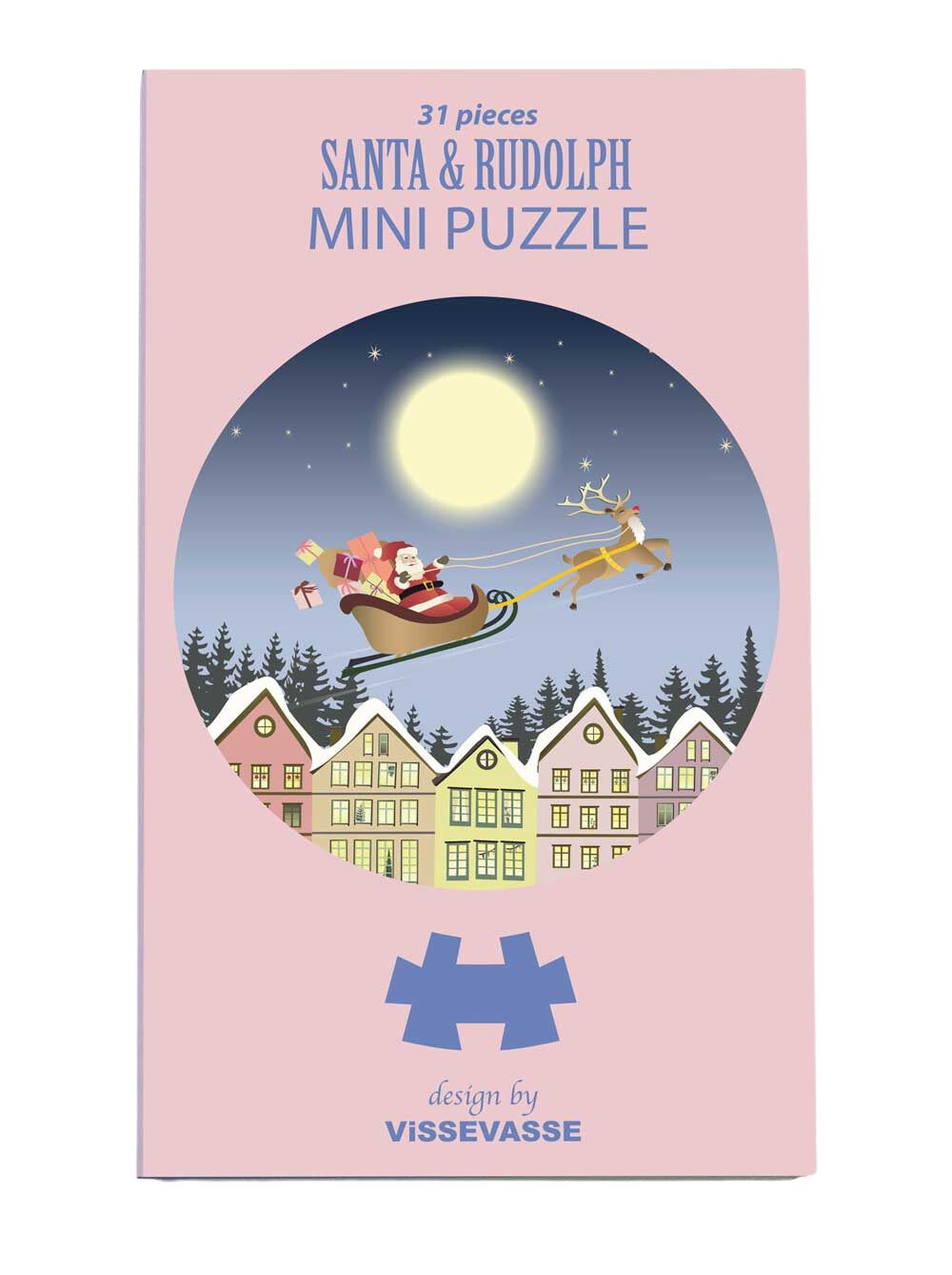 Vissevasse Santa & Rudolph Mini -Puzzle