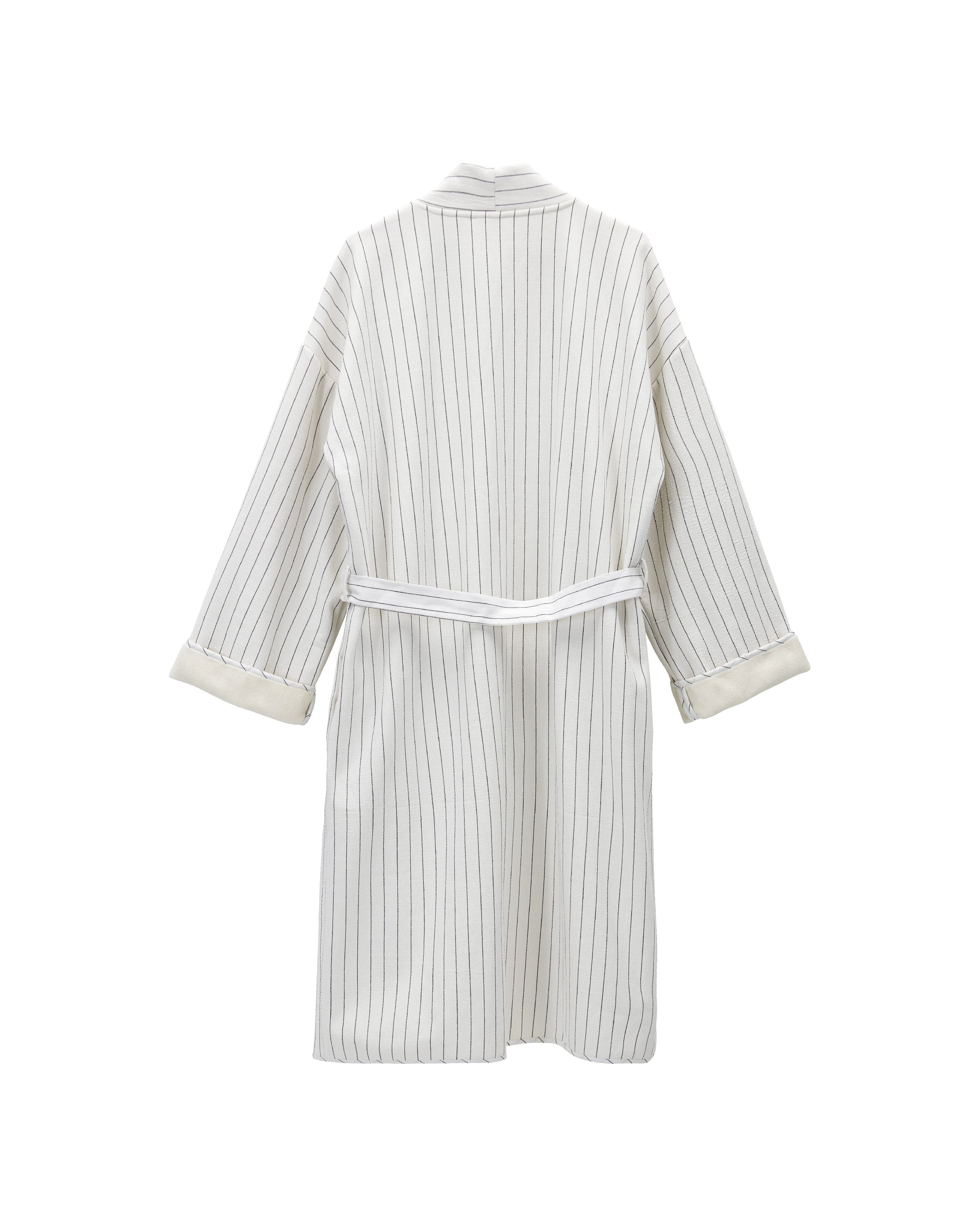 By Nord Alrun Cotton Dressing Gown One Size, Snow With Coal