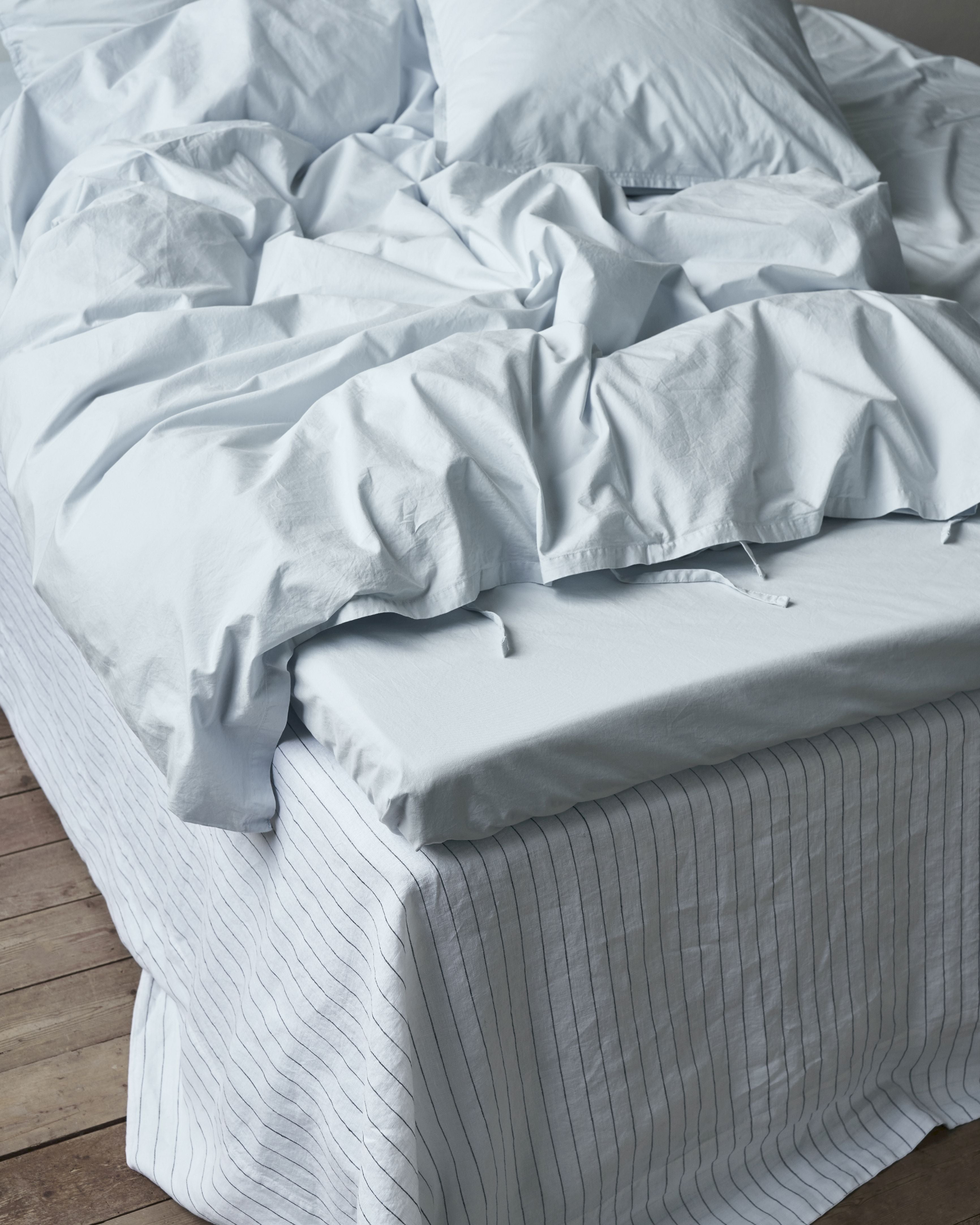By Nord Ingrid Bed Sheet 270x210 Cm, Sky