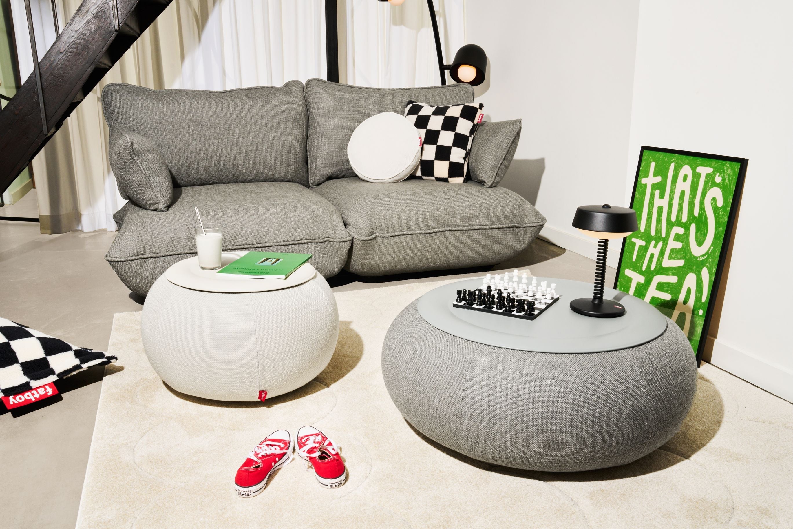 Fatboy Humpty Coffee Table, Mouse Grey