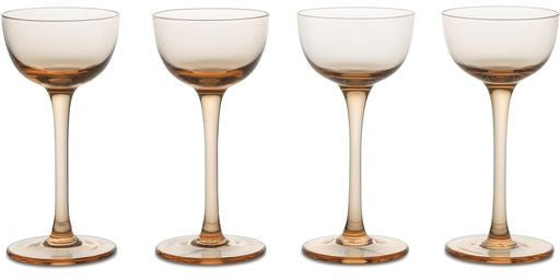 Ferm Living Host Liquour Glasses 0.4 Cl Set di 4, Blush