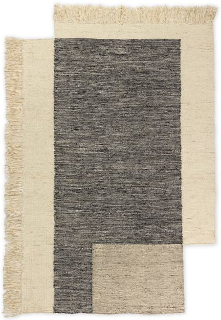 Ferm Living Counter Rug Charcoal/Off White，140 x 200厘米