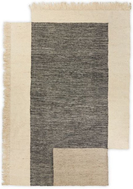 Ferm Living Counter Rug Charcoal/Off White，200 x 300厘米