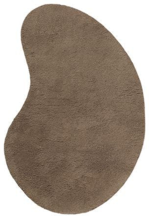 Ferm Living Forma Wool Rug, Small, Ash Brown