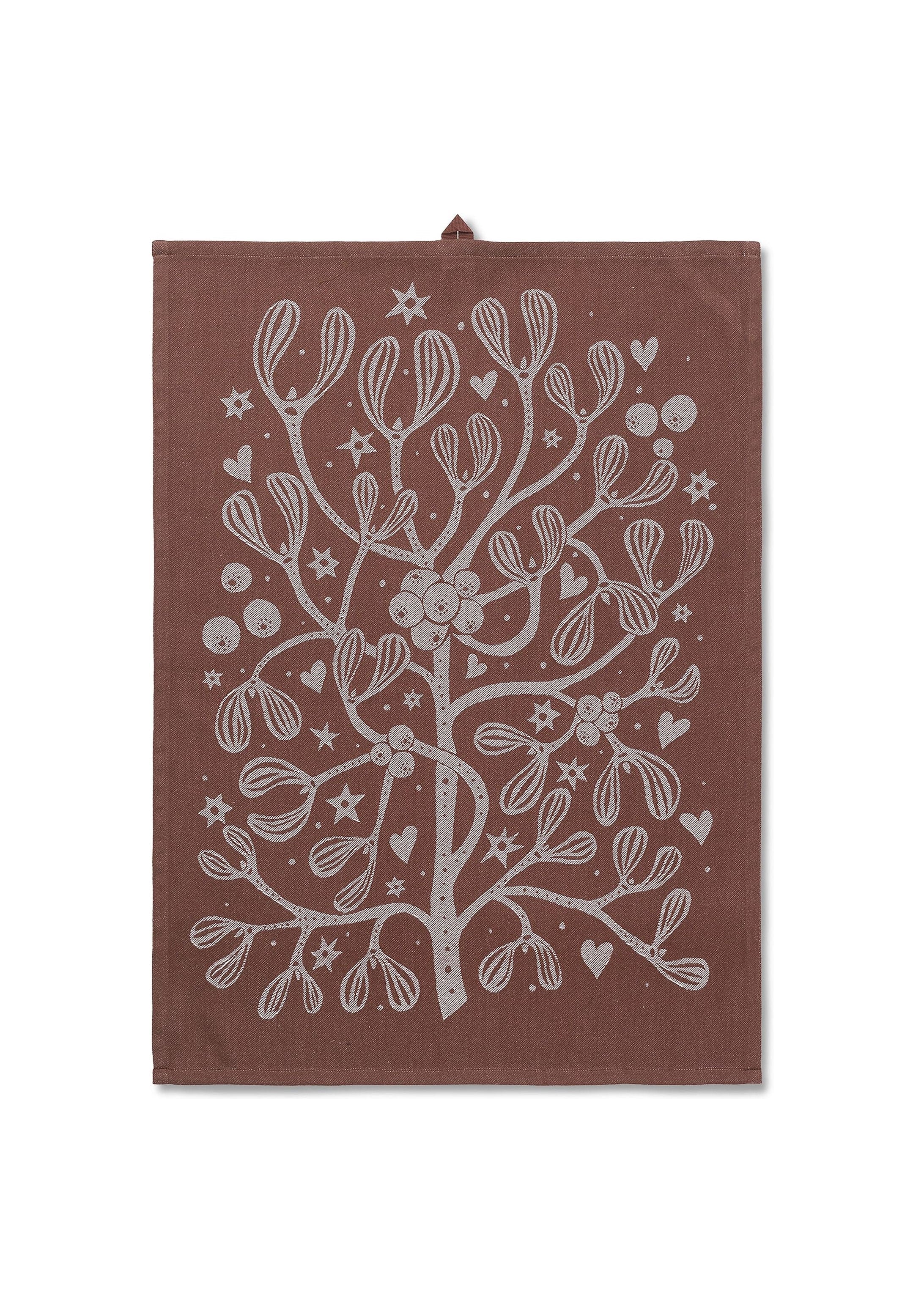 Ferm Living Mistletoe Tea -håndkle, kanel