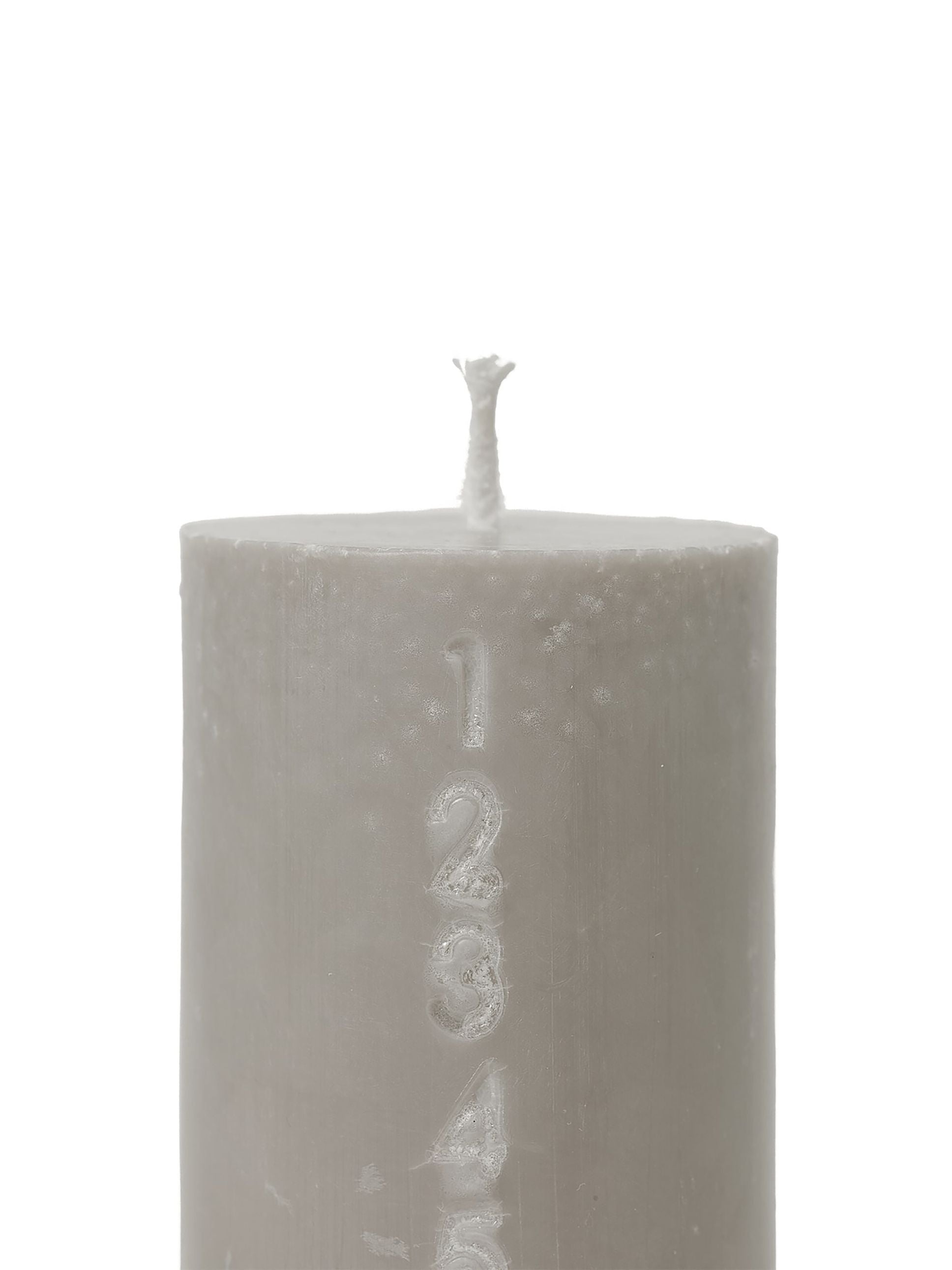 Ferm Living Pure Avvent Candle, fossile Taupe