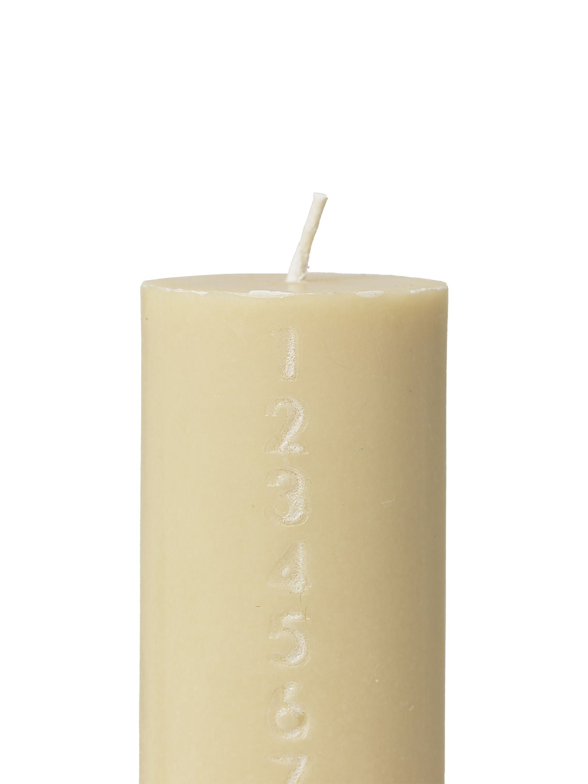 Ferm Living Pure Advent Candle. Giallo pallido