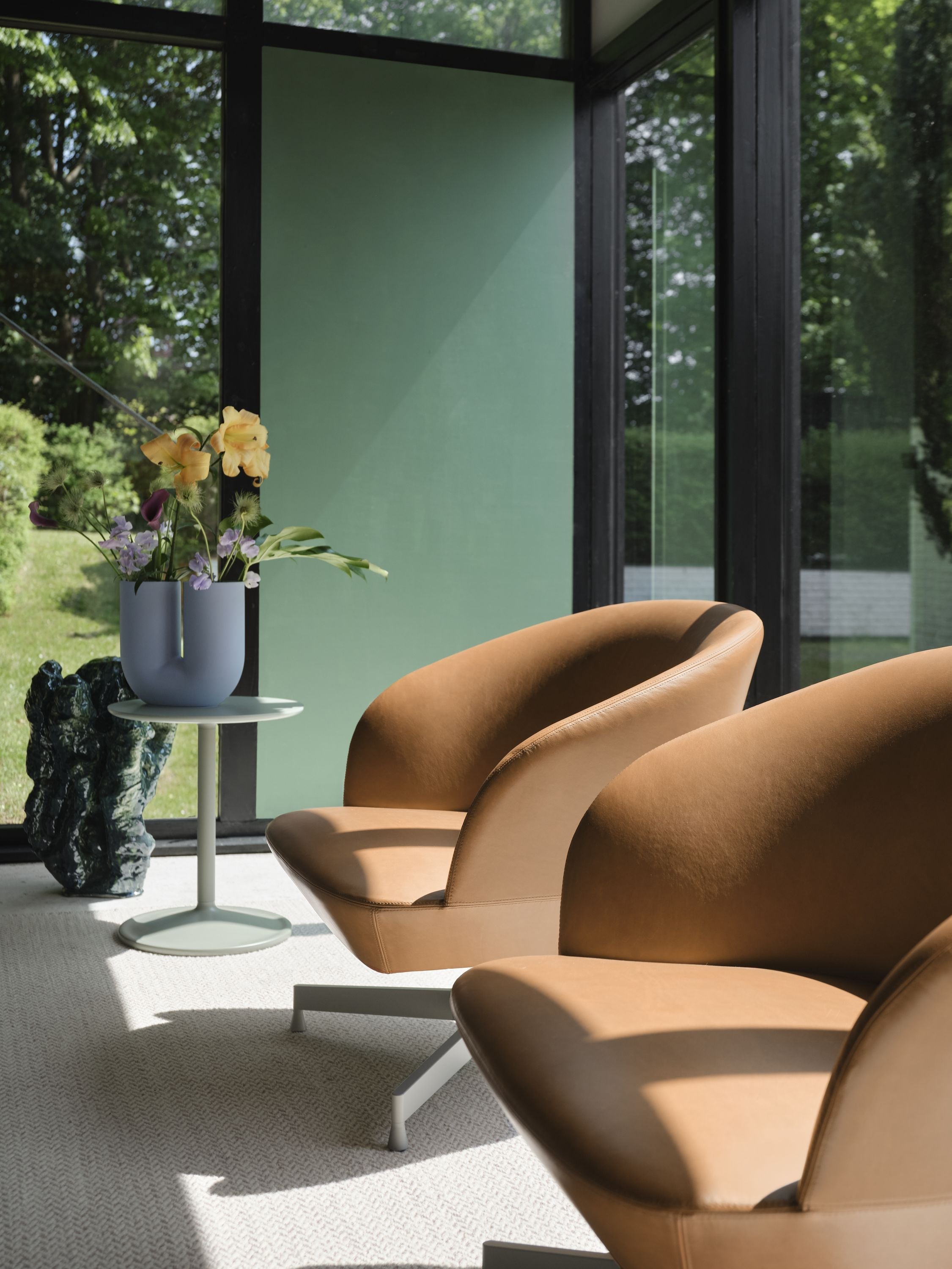 Muuto Oslo Lounge Chair Refine Leder, Cognac