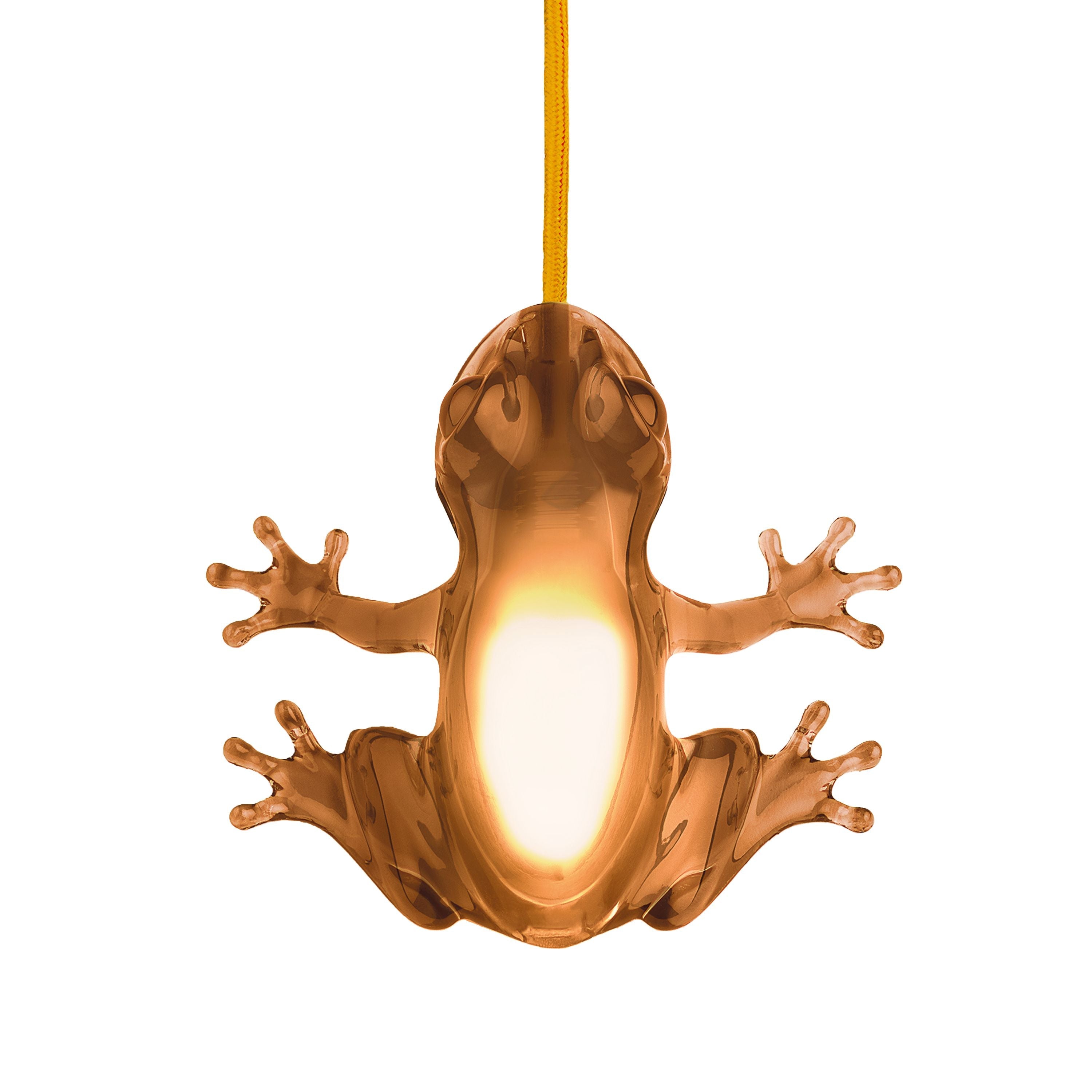 Qeeboo Lampe de grenouille affamée, ambre