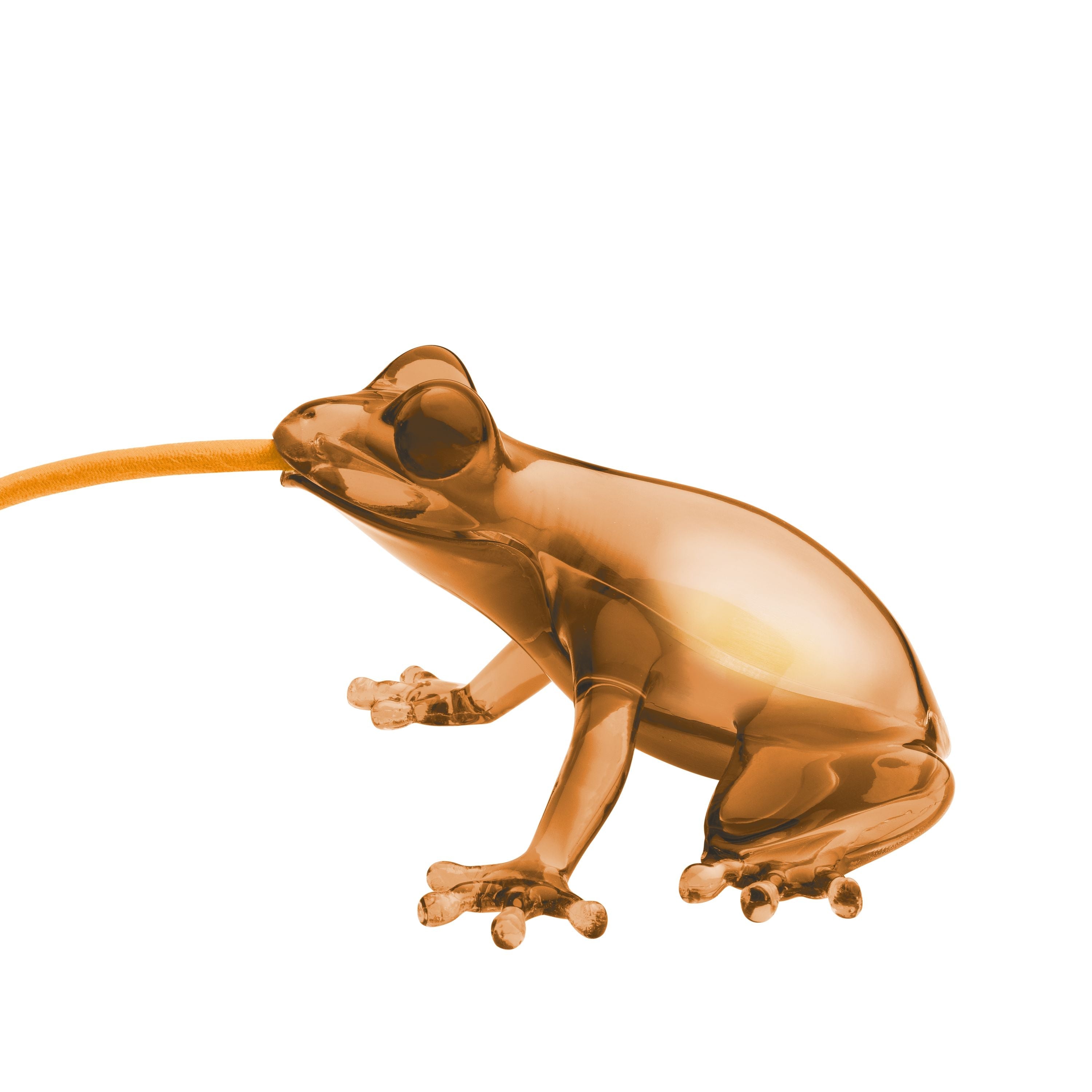 Qeeboo Lampe de grenouille affamée, ambre