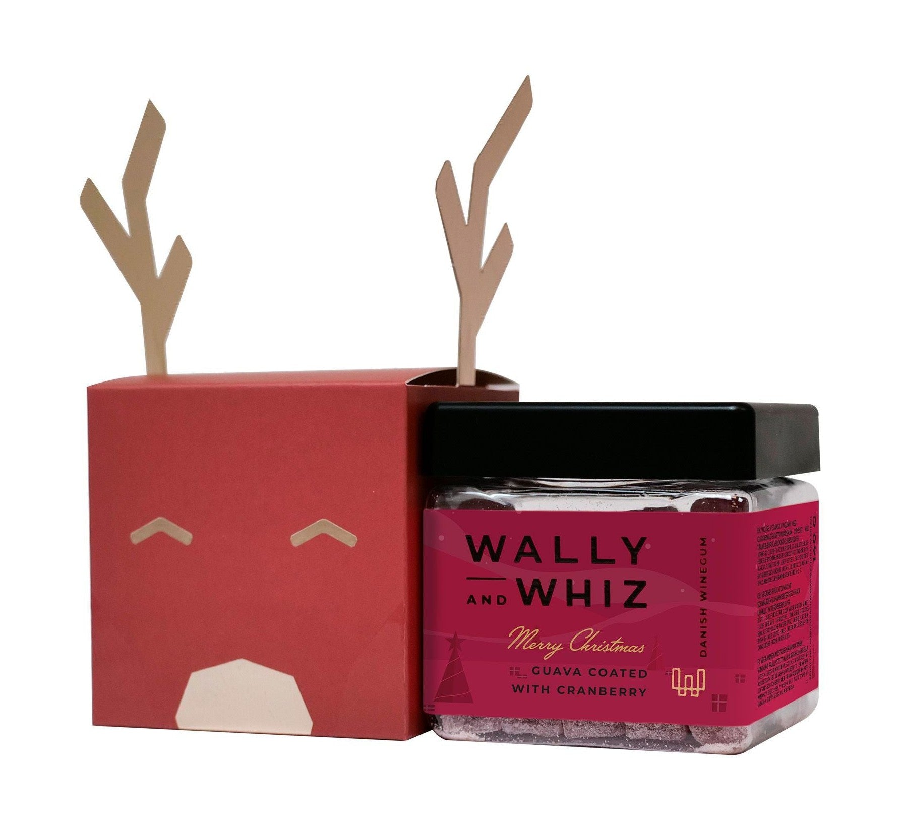 Wally和Whiz驯鹿红色1小立方体Guava W Cranberry 140g